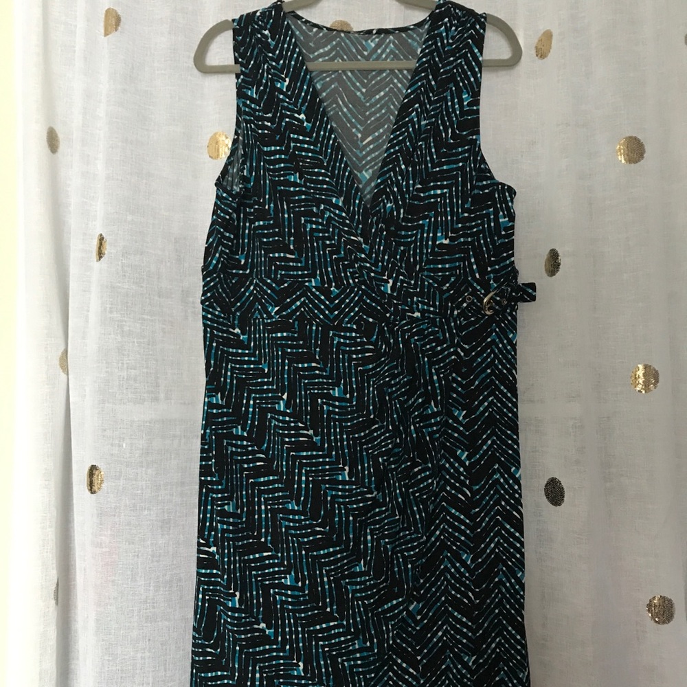 V-Neck Wrap Tank Dress